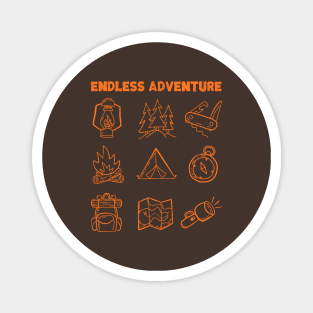 Adventure Camping Items Magnet